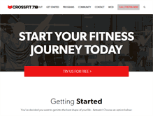 Tablet Screenshot of crossfit718.com